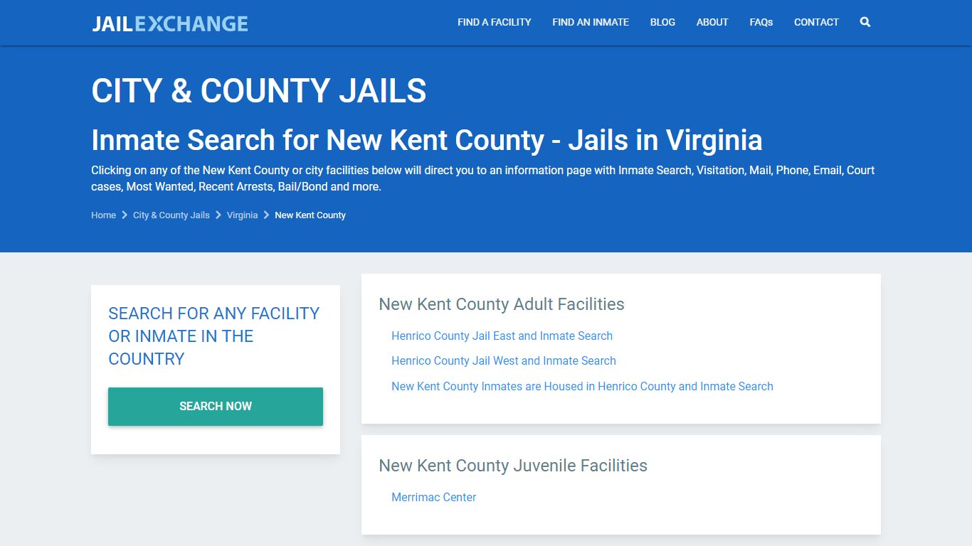 New Kent County Jail Inmates | Arrests | Mugshots | VA